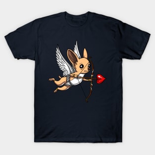 Chihuahua Dog Cupid Valentines Day Cute Pet T-Shirt